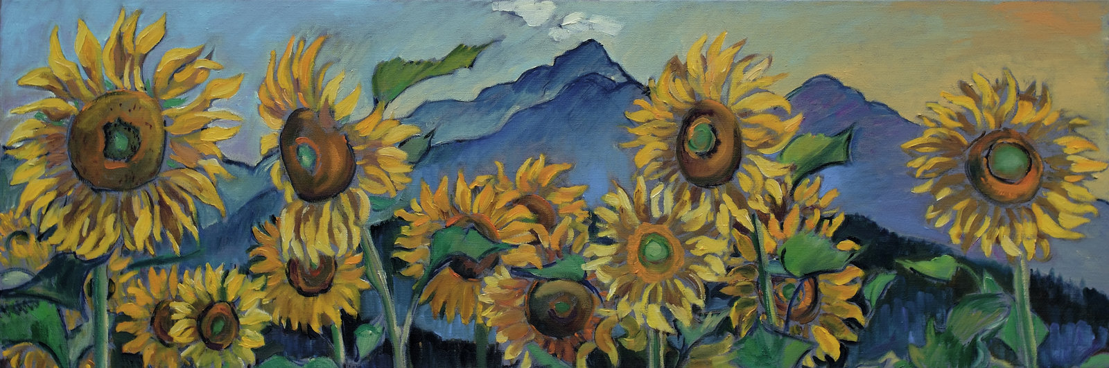 Sonnenblumen und Obir