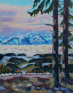 Fichten, Nebelmeer, Obir