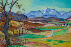 Vorfruehlingslandschaft mit Obir