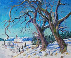  Alte Birnbäume vor Gretschitz