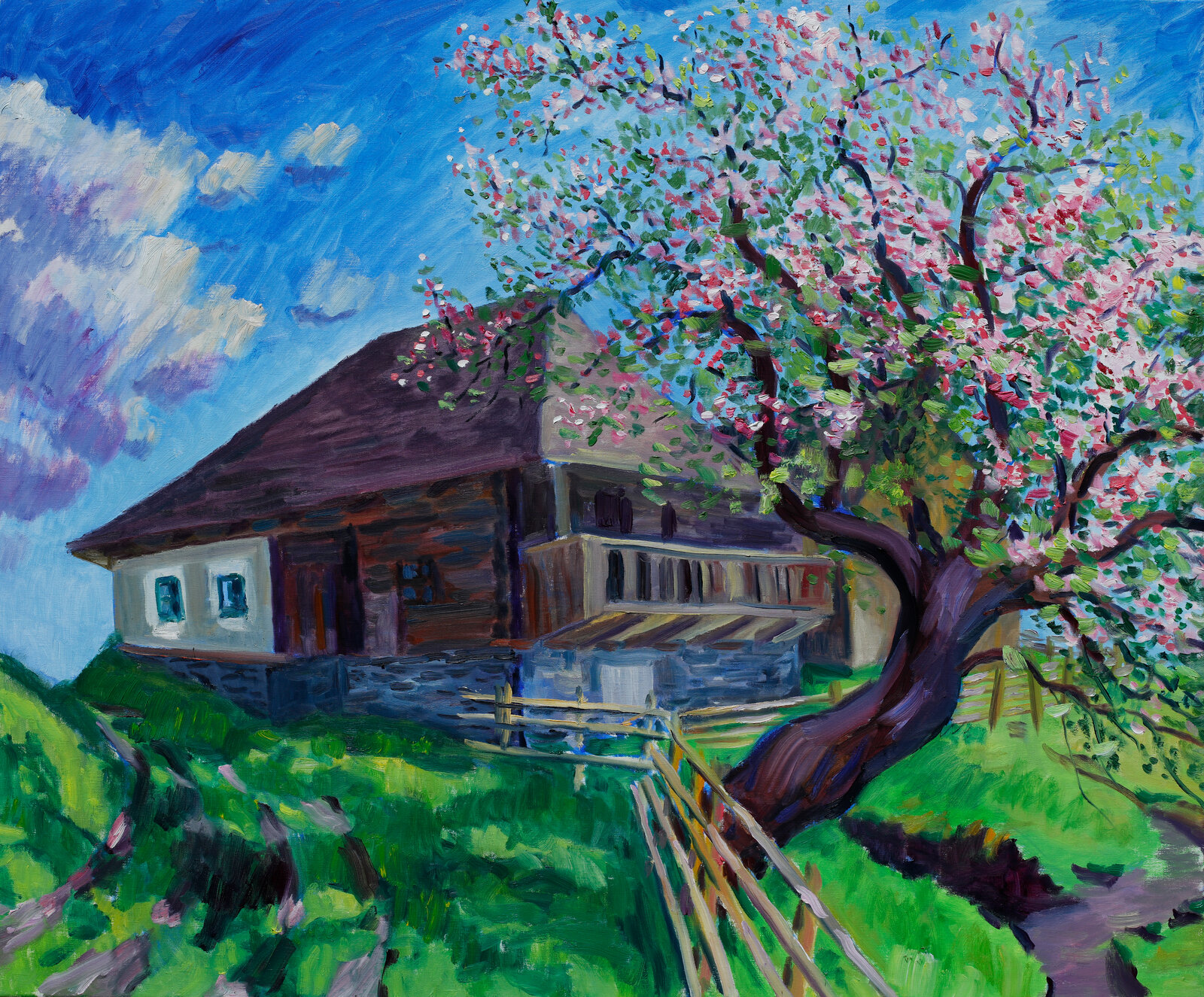 Bluehender Apfelbaum