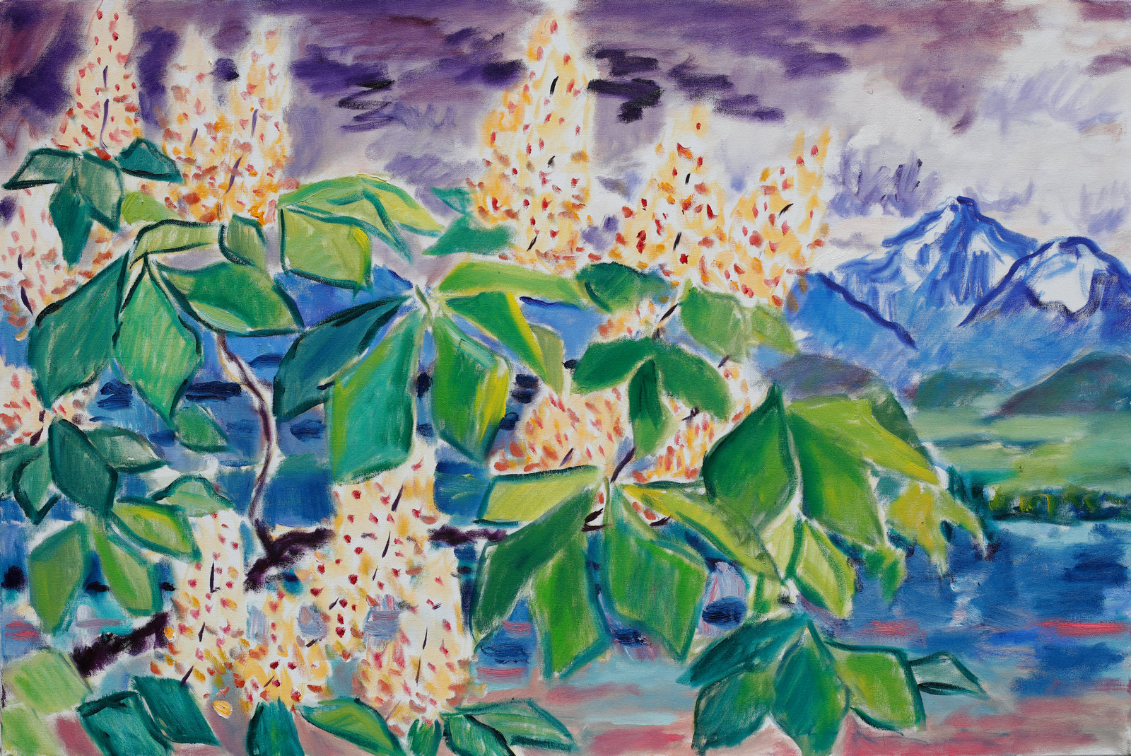 Kastanienblüte und Obir